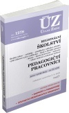 ÚZ č. 1278 Regionální školství, pedagogičtí pracovníci